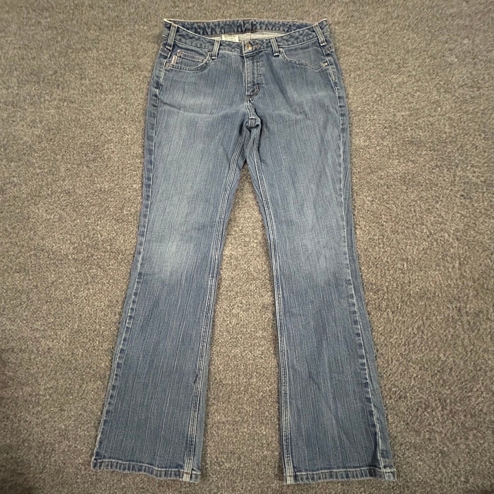Carhartt Jeans Womens Size 8x32 Blue Curvy Fit Bootcut Stretch Denim Workwear